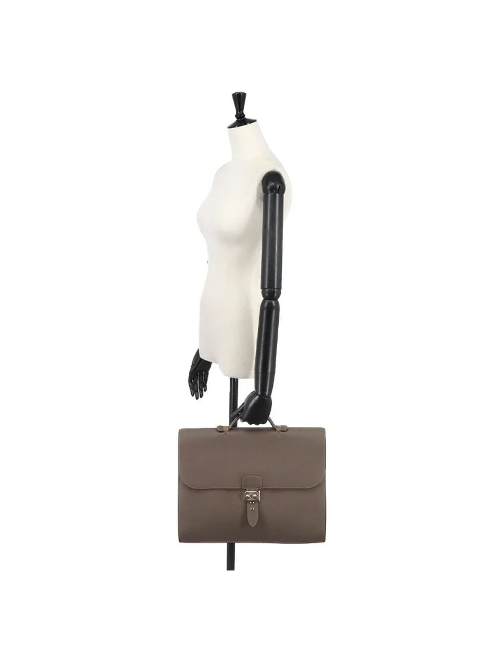 Hermes Sac a Depeche 38 Briefcase Business Togo Taupe